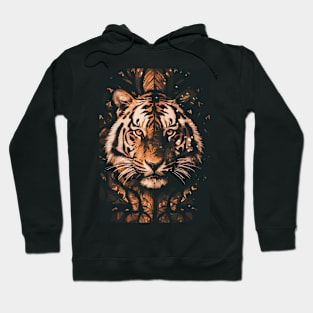 Face of a Tiger and Nature Art Hoodie